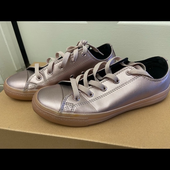 rose gold converse shoes